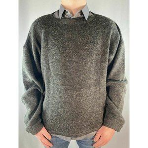 Valentino Jeans Gray Wide Neck Sweater Vintage